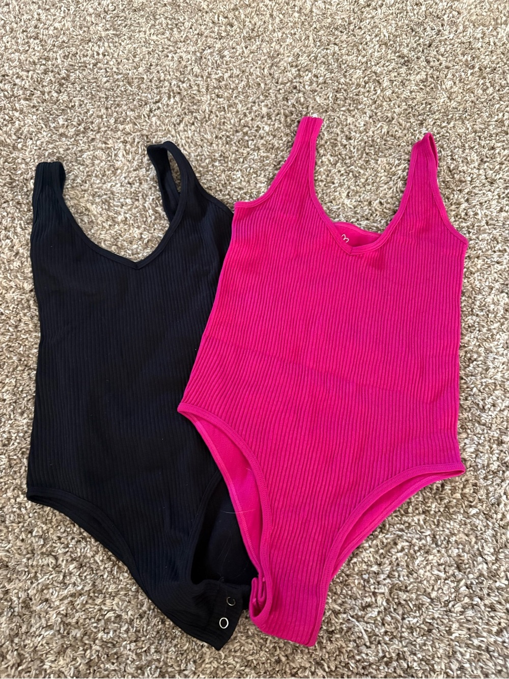 Women’s Bodysuits NEW - Black & Hot Pink